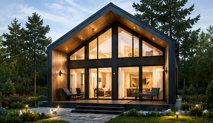 Барнхаус, 2 этажа, 120 м²