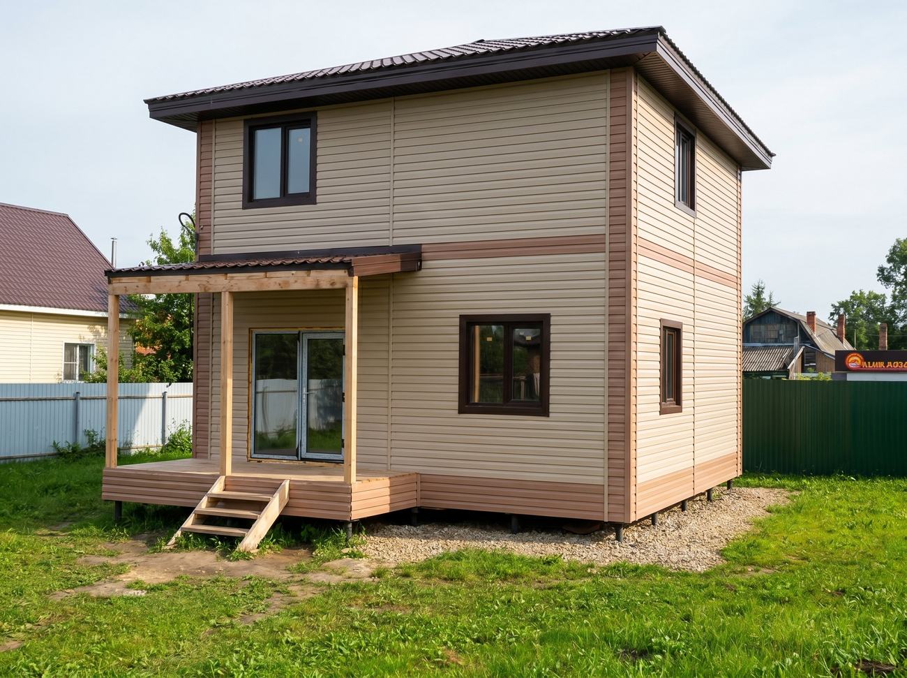 Каркасный дом 2 этажа